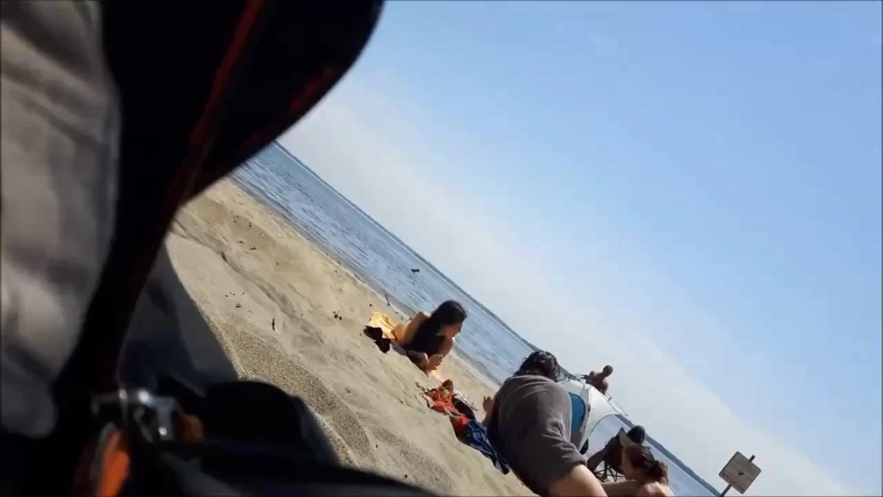 1280px x 720px - Nudist women caught on the beach on voyeur cam